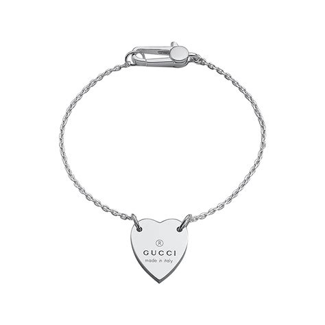 gucci bracelet with gucci trademark heart